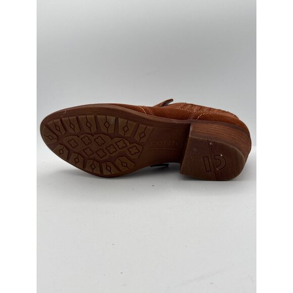 Earth Origins Womens Suede Ankle Boots With Side Zipper Closure In Brown Sz 7.5 - Picture 6 of 8